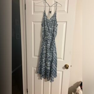 Banana republic chiffon wrap dress with lining